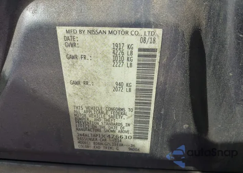 2018 Nissan Altima 2.5 S from USA, damaged, VIN 1N4AL3AP1JC476630